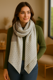 Viscose printed Wedge Polka dots Wax Colors