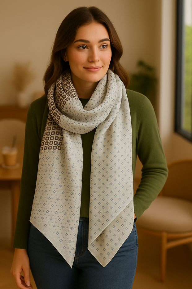 Viscose printed Wedge Polka dots Wax Colors