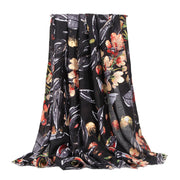 Viscose printed shimmered stole Wax Colors
